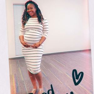 Stripe Maternity dress